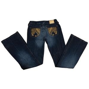 y2k babyphat flared/bootcut blue denim jeans